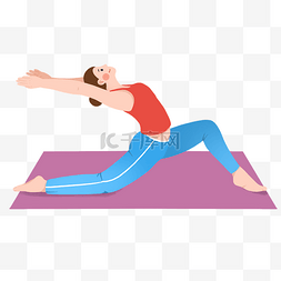 瑜伽动作侧抬腿图片_提高免疫力运动做瑜伽的人