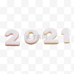 2021年数字新年创意实拍概念