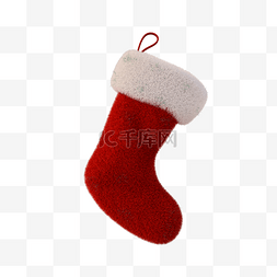 圣诞袜图片_圣诞袜3d元素