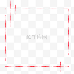 红色圆点线条框架