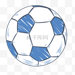 圆形足球图片_世界杯蓝色足球