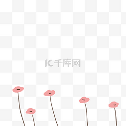 红色的花朵免抠图