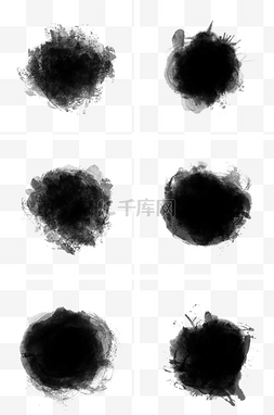 中国传统水墨图片_水墨墨迹手绘黑色泼墨中国风设计