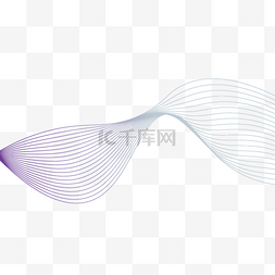 波浪线条简约渐变