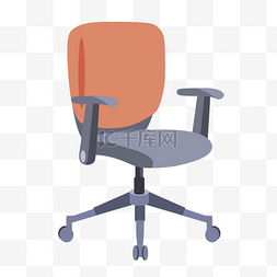 办公用品元素图片_办公用品椅子插画