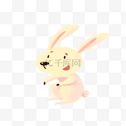 黄色的兔子图片_漂亮的兔子免抠图