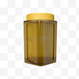 蜂蜜罐子图片_c4d仿真实物蜂蜜