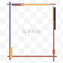 国潮风方框图片_彩色方框