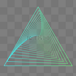 立体三角抽象图案