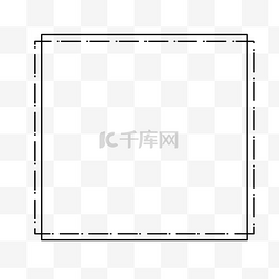 卡通边框相框图片_简约边框虚线海报公众号排版