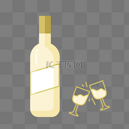 白酒瓶和酒杯