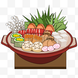 鱼锅png图片图片_美食之日本sukiyaki