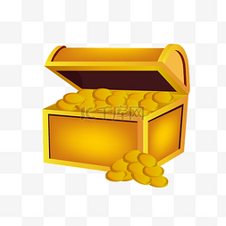 金币宝箱矢量
