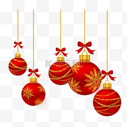 红色气球链图片_圣诞装饰彩球烫金