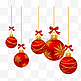 圣诞装饰彩球烫金