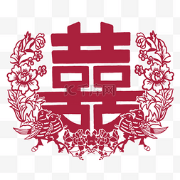 结婚图片_花朵结婚喜字