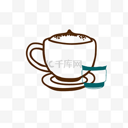 咖啡饮品背景图片_咖啡装饰图案背景