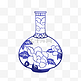 青花瓷花纹花瓶