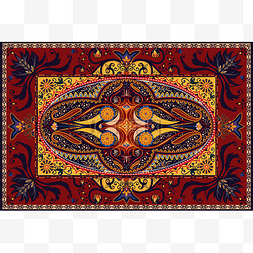 图腾中式图片_古典花纹地毯