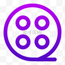 直播app图片_卡通紫色的视频图标