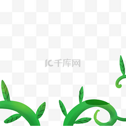 绿色生态叶子图片_绿色的藤曼免抠图