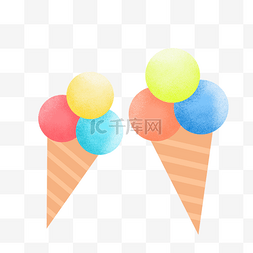 夏日冰淇淋甜筒