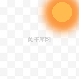 红色的太阳免抠图