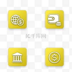 金色高端金融商务类手机app常用图