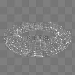 白色科技感图片图片_C4D白色科技线条装饰