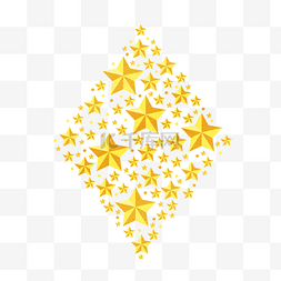 菱形星星图片_菱形手绘星星