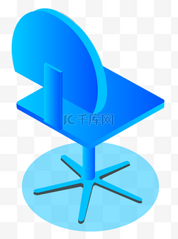 座椅矢量图图片_蓝色座椅矢量图
