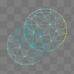 球形点线不规则线条
