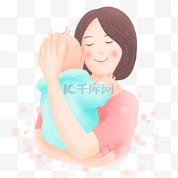 称赞小人图片_抱宝宝的妈妈