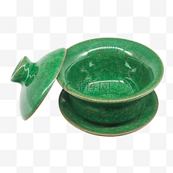 陶瓷绿色茶杯
