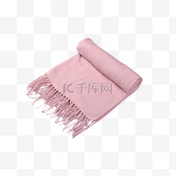 羊毛围巾粉色冬季