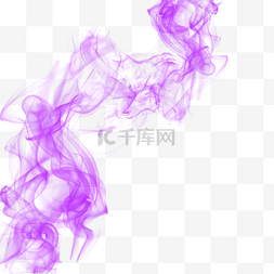 抽象紫色漂浮的烟雾效应