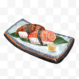 手绘日本美食图片_日本美食寿司