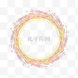 创意圆圈素材图片_科技感渐变色线圈