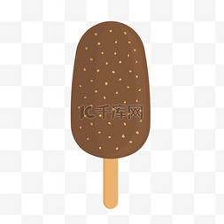 巧克力冰棒图片_夏日卡通巧克力冰棒元素