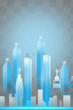 电子背景科技图片_商务蓝色科技背景