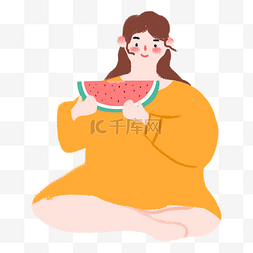 女生冬装海报图片_夏家吃西瓜的胖女生