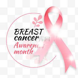粉红色圆形边框图片_breast cancer粉红丝带和圆形边框