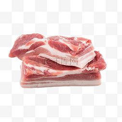 鲜肉货柜图片_猪肉五花肉食材