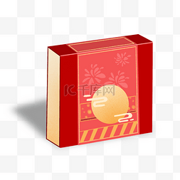 中秋节红色月饼礼盒