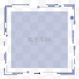 二维码图片_科技感深色二维码边框