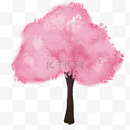 粉色花树图片_粉色浪漫桃花树
