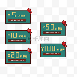 中国风优惠券