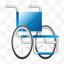 蓝色医疗轮椅