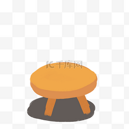 橙色的凳子免抠图