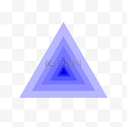 三角紫色旋涡电商装饰图案